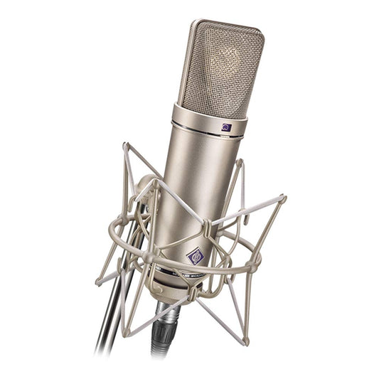 Neumann U 87 Ai Set Z Multi Pattern Condenser Microphone Set with EA 87 Shock Mount and Wooden Box, Nickel