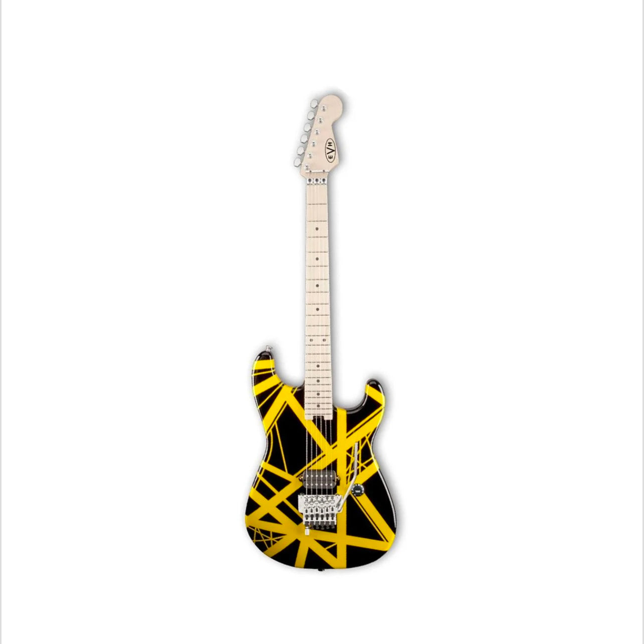 EVH Striped Series Electric Guitar - Black w/ Yellow Stripes